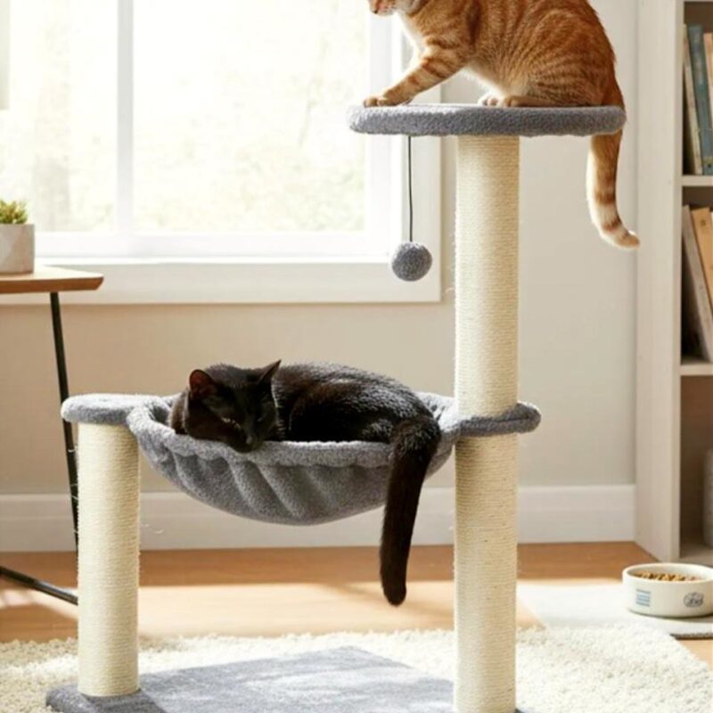 Gimnasios artesanales para gatos